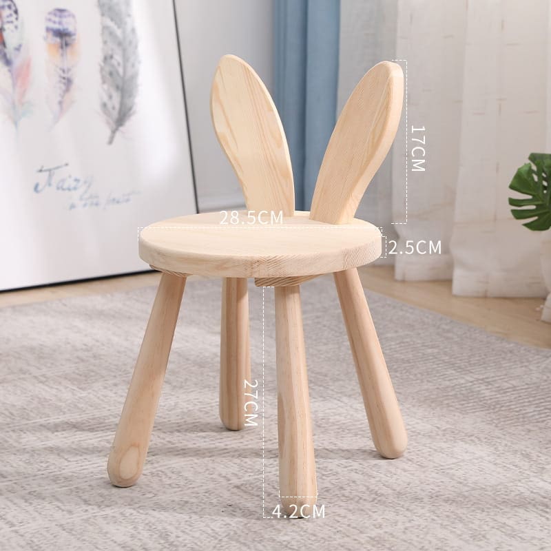 Drewniane Krzesełko Królik dla dziecka 1