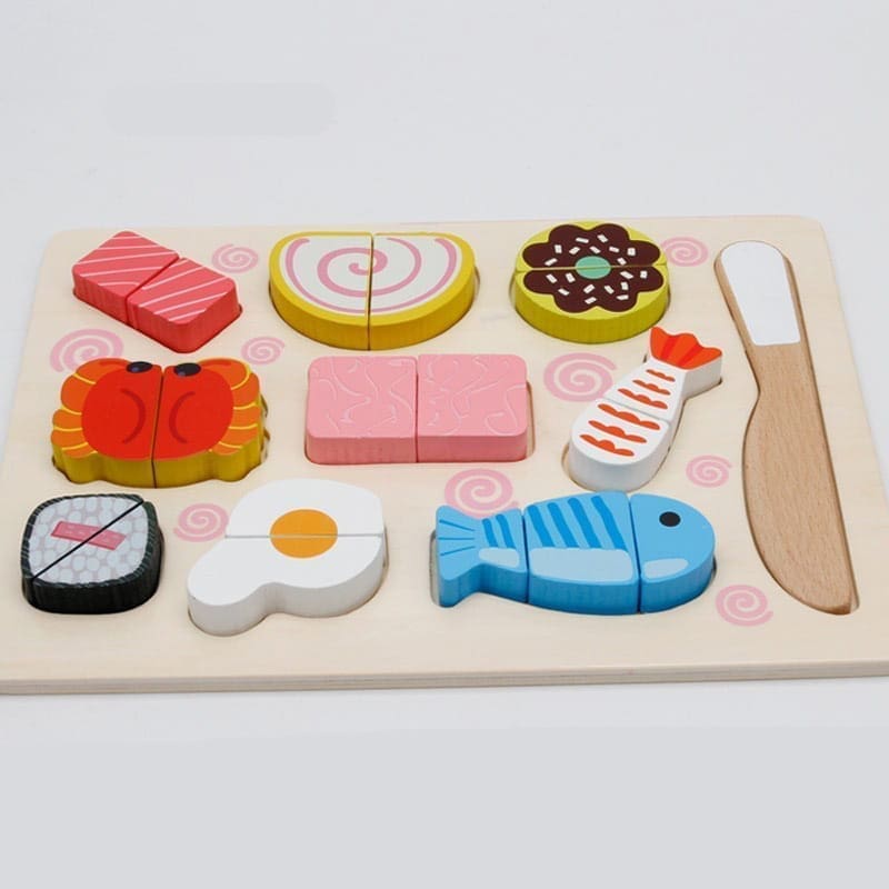 Drewniany lunch do krojenia zestaw 2