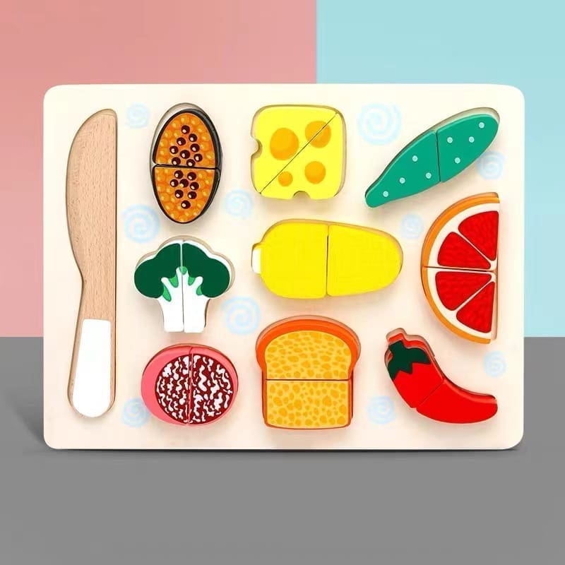 Drewniany zestaw śniadaniowy do krojenia zestaw 111