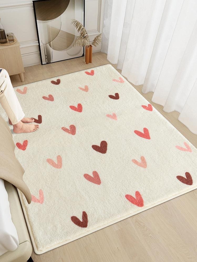Dywan w Serduszka do pokoju dziewczynki 100 x 160 cm