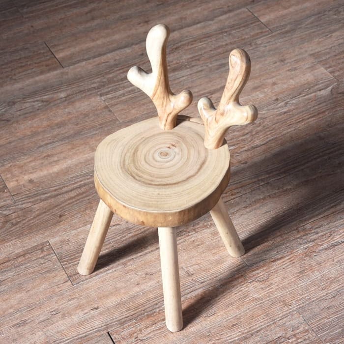 Góralskie drewniane krzesełko Jelonek dla dziecka