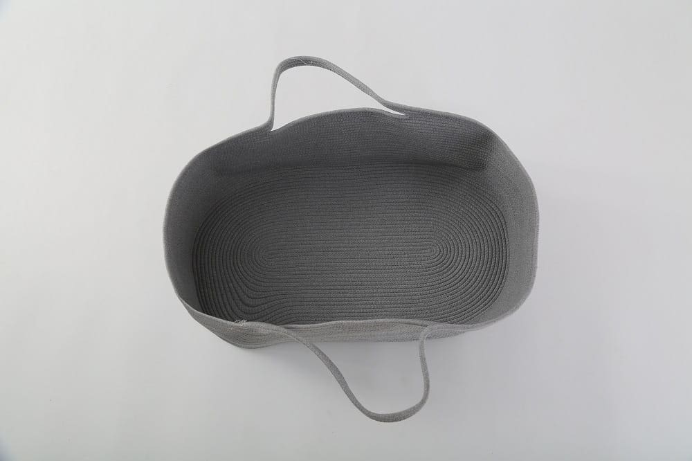 Kosz mojżeszowy szary dla maluszka, nosidełko 3