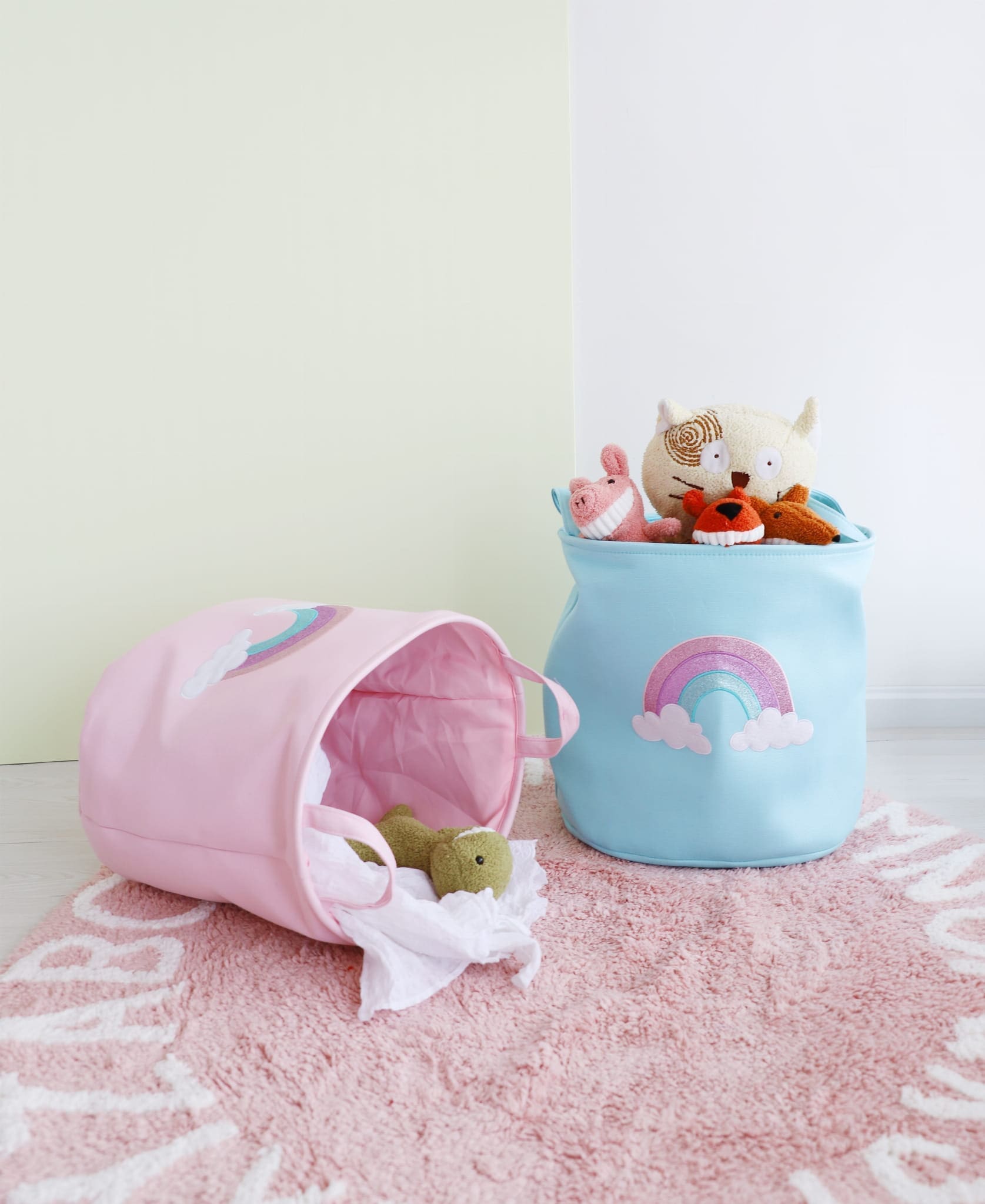 Kosz pojemnik na zabawki dla dzieci 40x40 niebieski 2