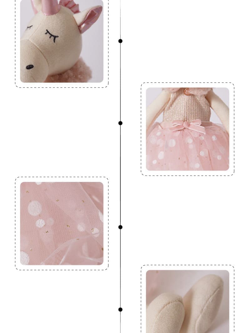 Lalka Baletnica Jednorożec Maskotka Przytulanka Ballerina 38cm 12