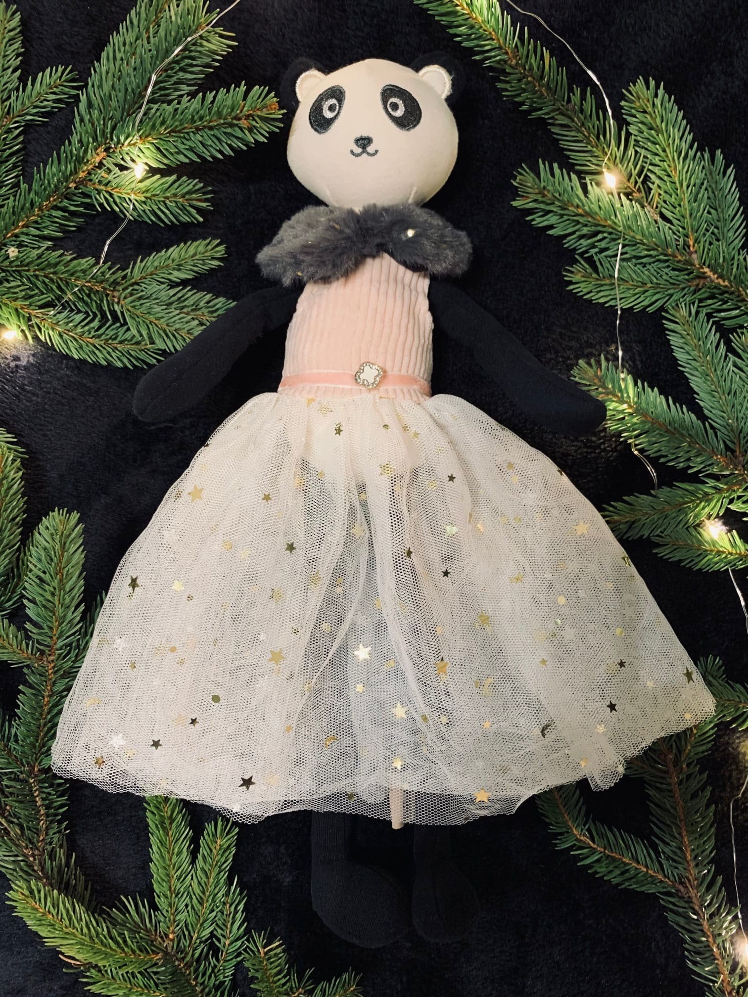 Lalka Baletnica Panda Maskotka Przytulanka Ballerina 8