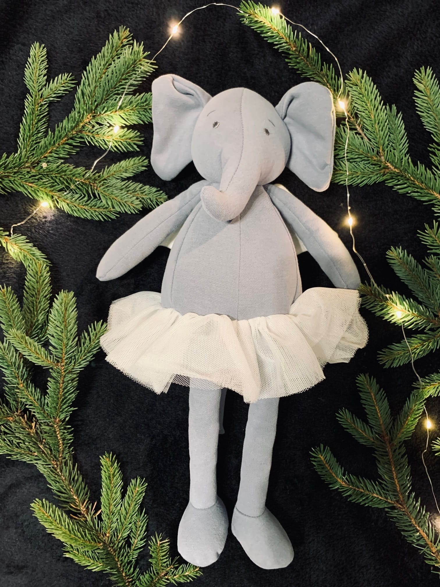 Lalka Baletnica Słoń Maskotka Przytulanka Ballerina 42cm 1