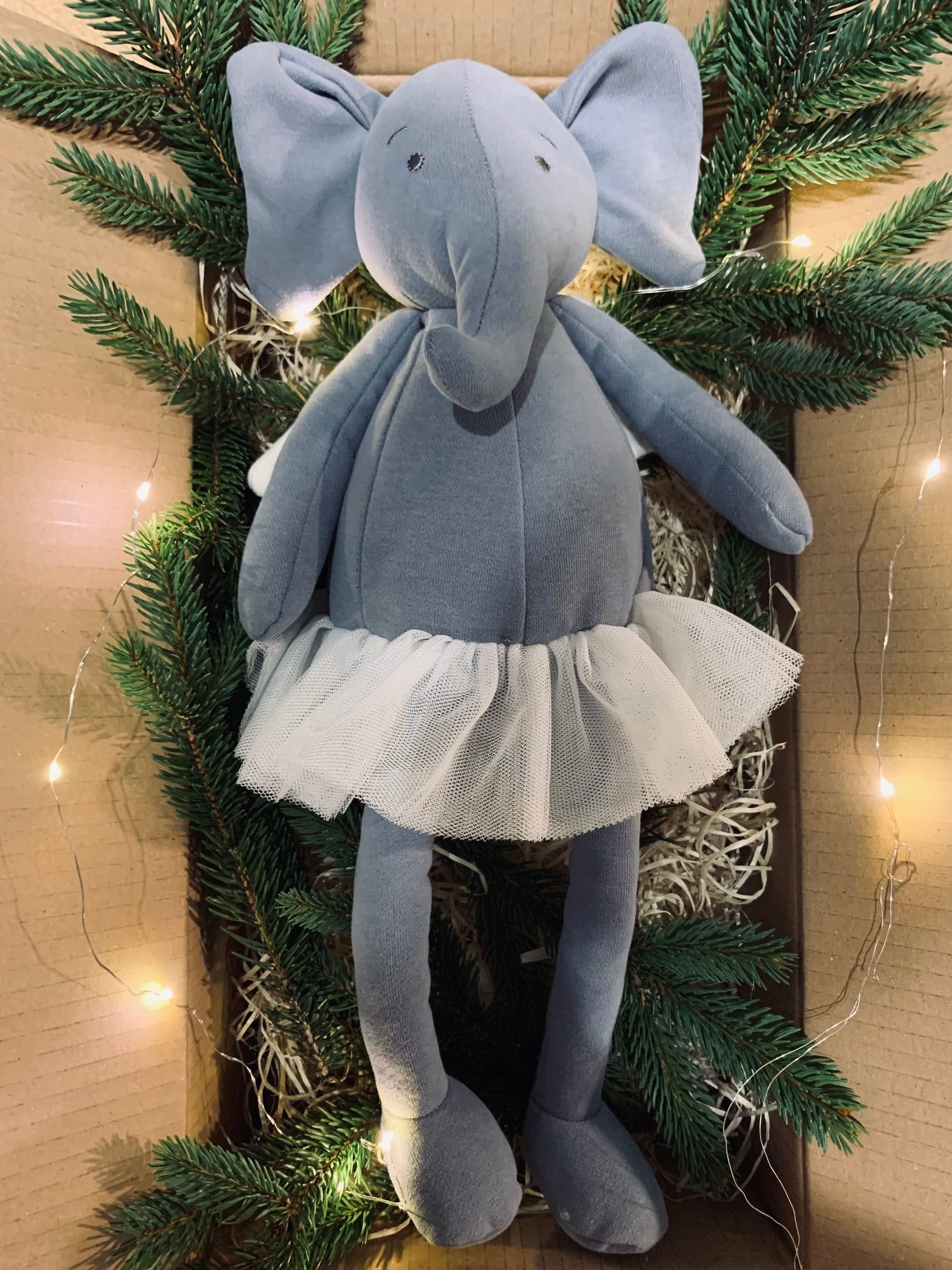 Lalka Baletnica Słoń Maskotka Przytulanka Ballerina 42cm 4