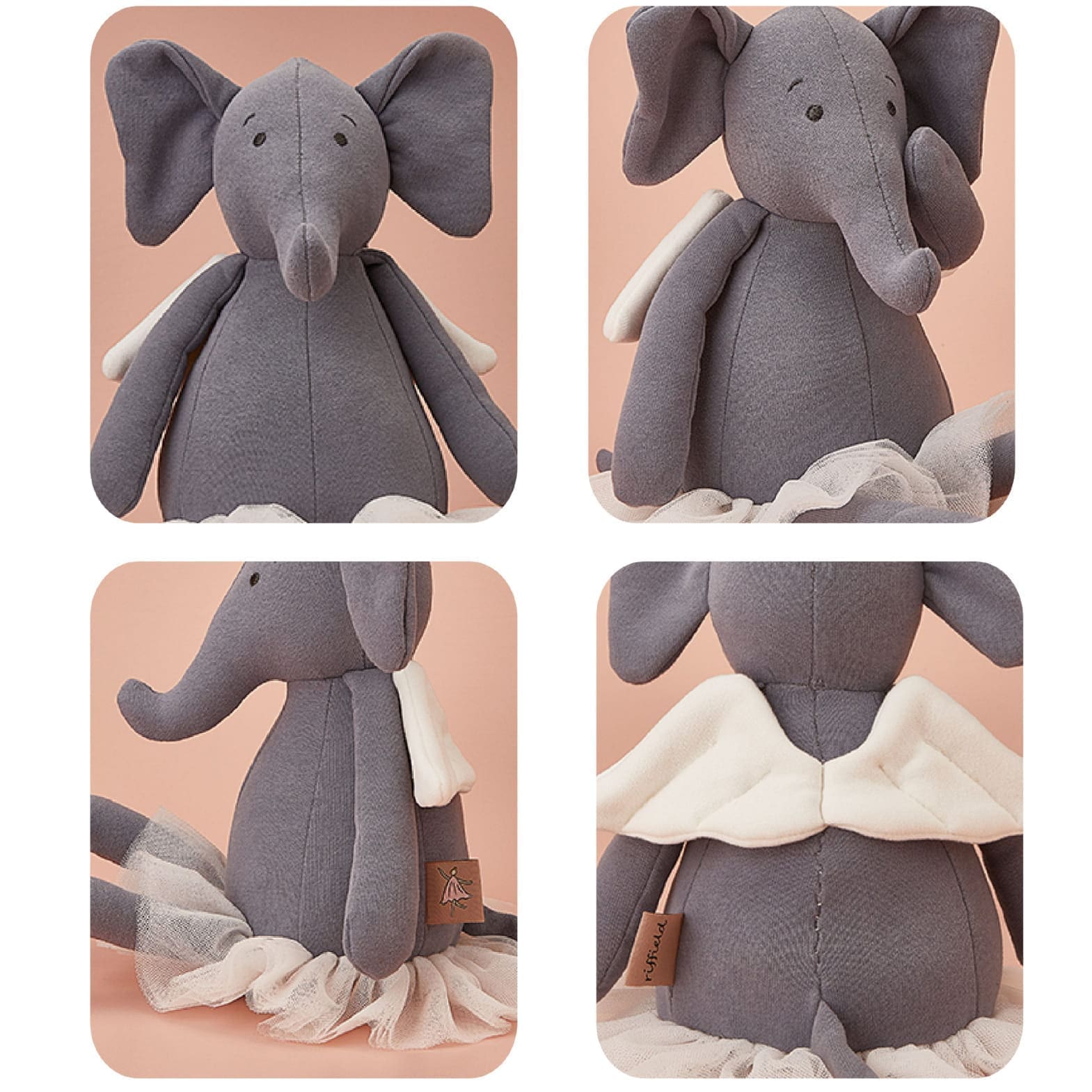 Lalka Baletnica Słoń Maskotka Przytulanka Ballerina 42cm 9