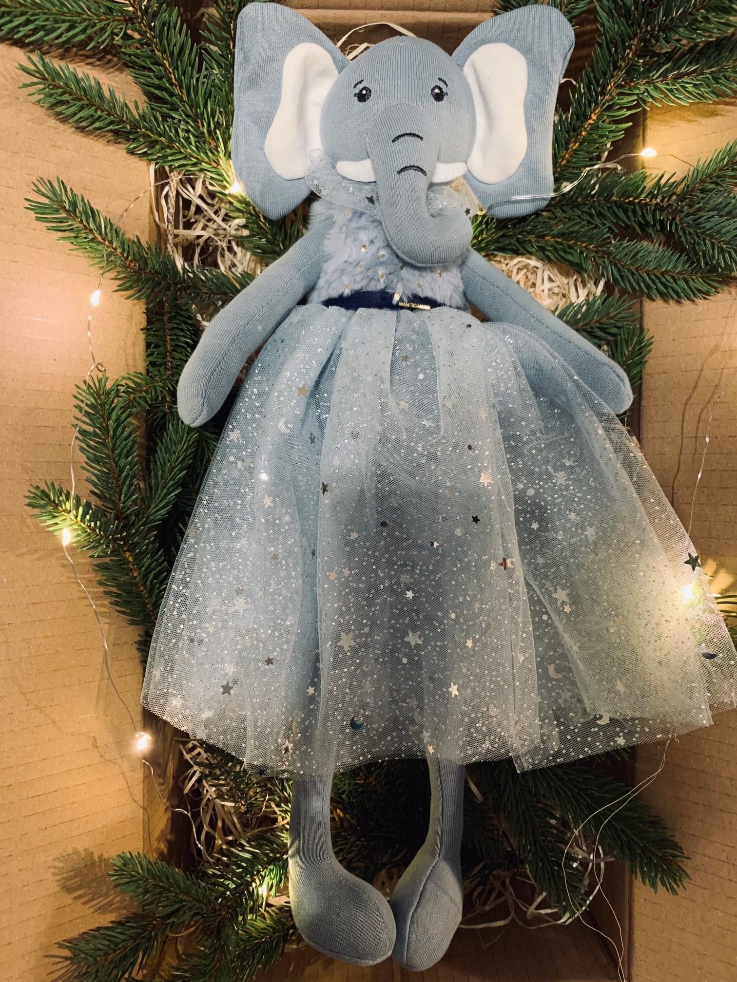 Lalka Baletnica Słonik Maskotka Przytulanka Ballerina 38cm 4