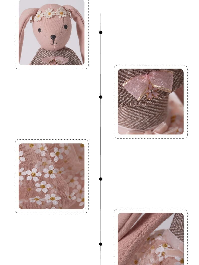 Lalka Baletnica Zajączek Maskotka Przytulanka Ballerina 38cm 8