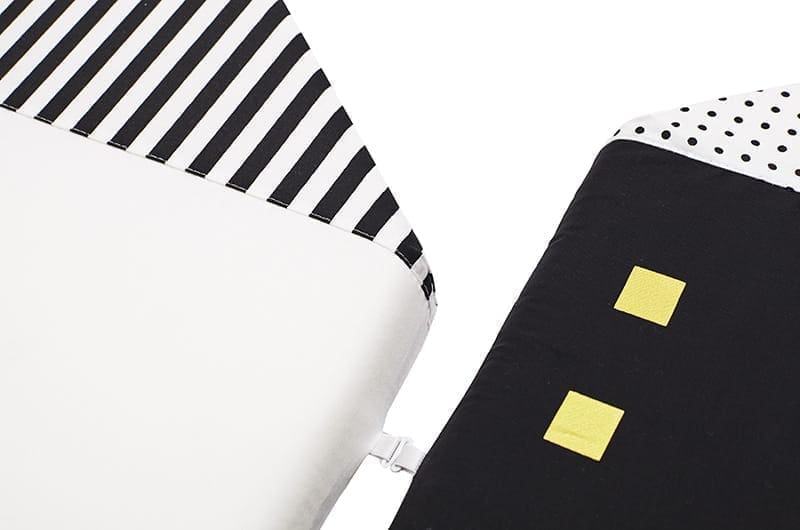 Ochraniacz modułowy Domki do łóżeczka 120x50cm 444