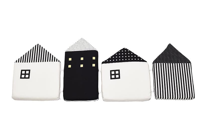 Ochraniacz modułowy Domki do łóżeczka 120x50cm