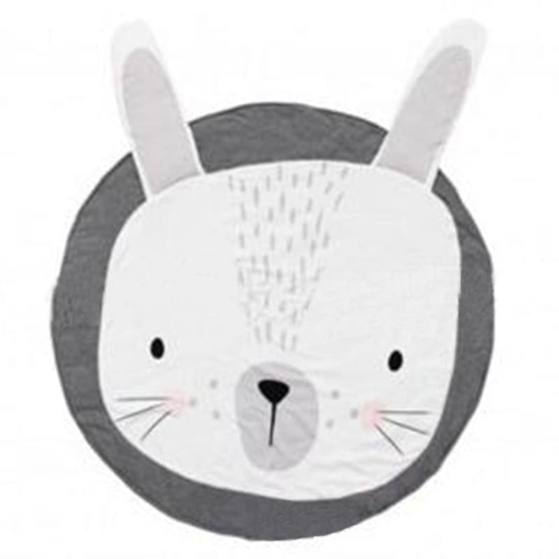 Okrągła bawełniana Mata dla dziecka Królik 90x90 2