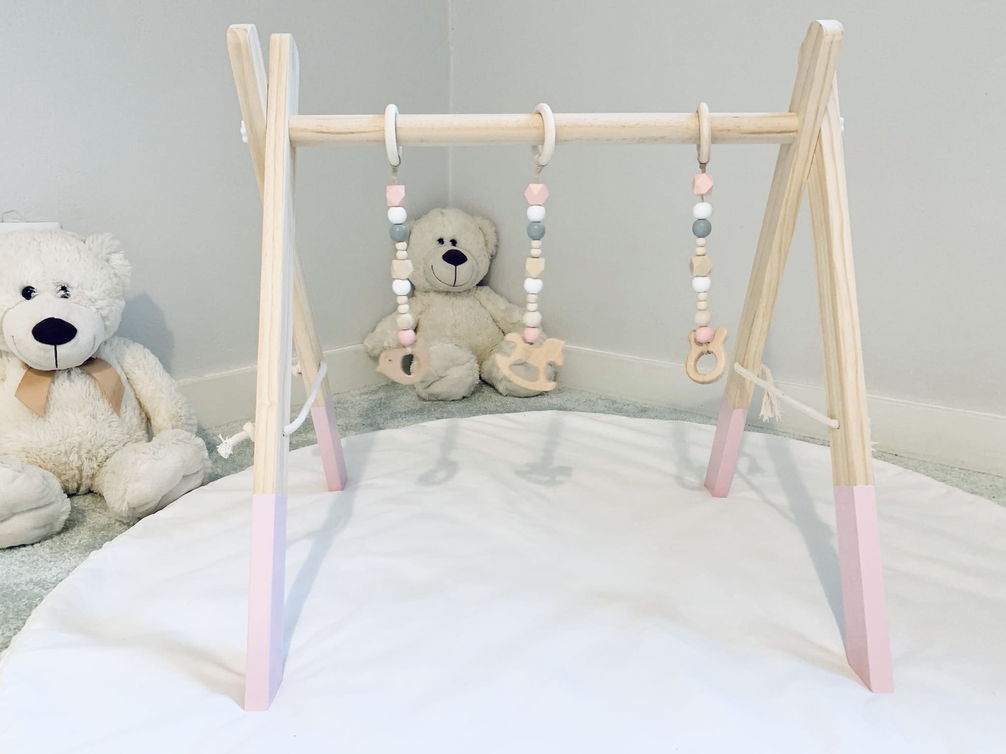 Stojak edukacyjny Baby Gym, drewniana siłownia 2