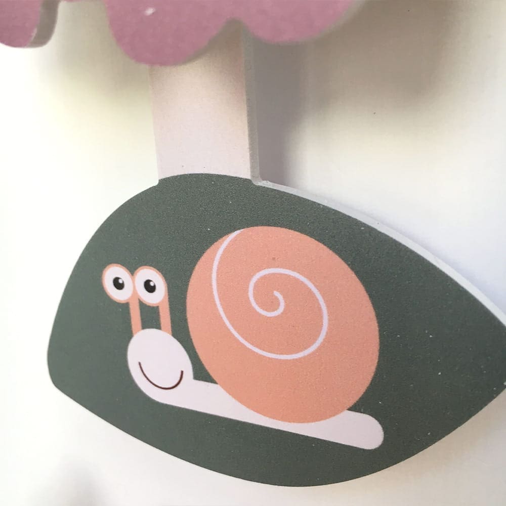 Zegar ścienny Sowa różowa do pokoju dziecięcego 8