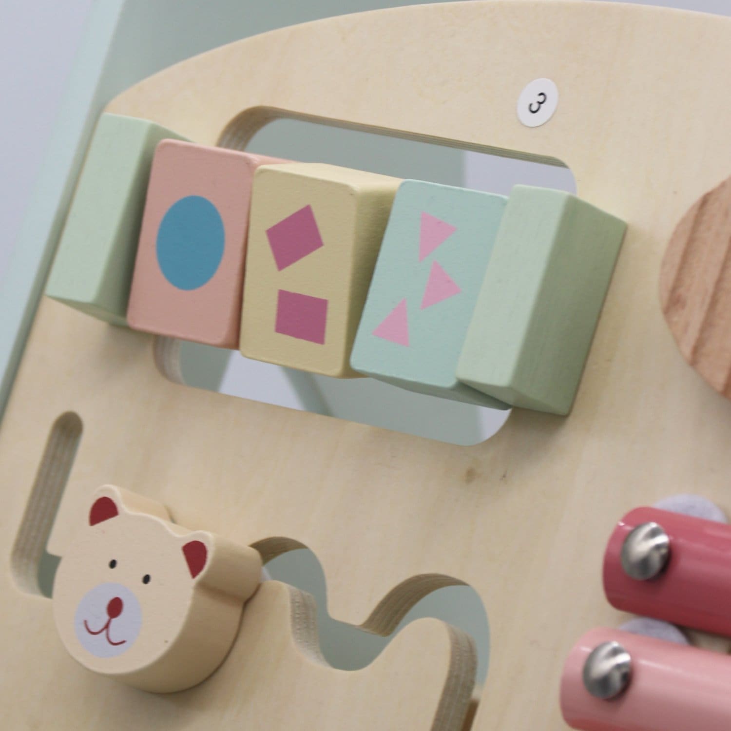 Drewniany chodzik pchacz edukacyjny zielony dla dzieci Drewniany chodzik pchacz edukacyjny zielony dla dzieci